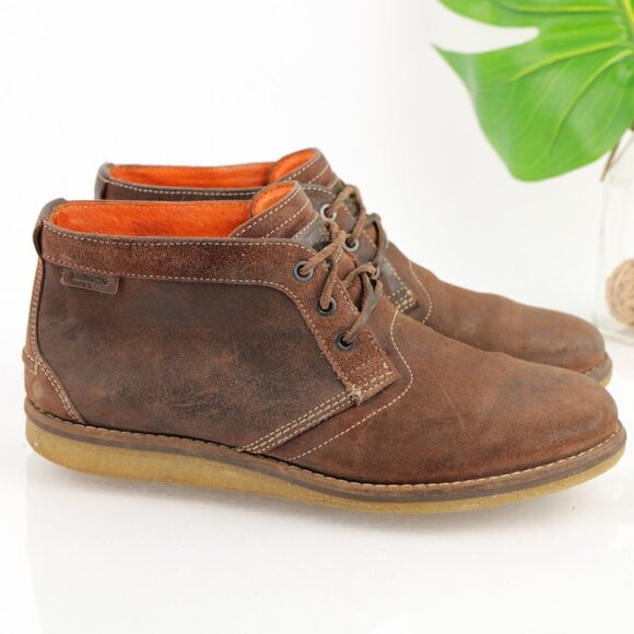 Wolverine Mens Julian Boot Size 8 Brown Suede Lace Up Chukka Comfy Crepe Sole - Picture 1 of 12